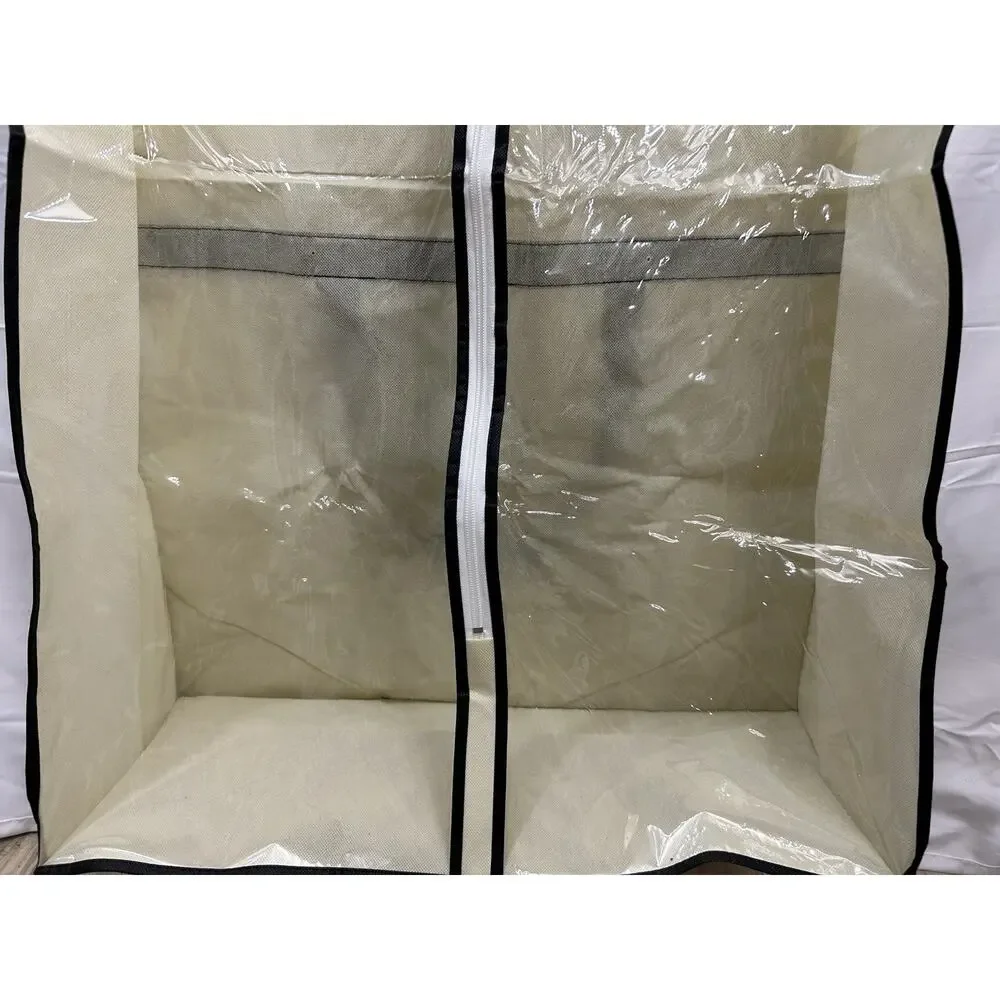 Garment Bag Suit Dress Cover Protector Storage Closet Organizer Beige
